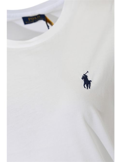 T-shirt in cotone con logo White POLO RALPH LAUREN | 211B14605032
